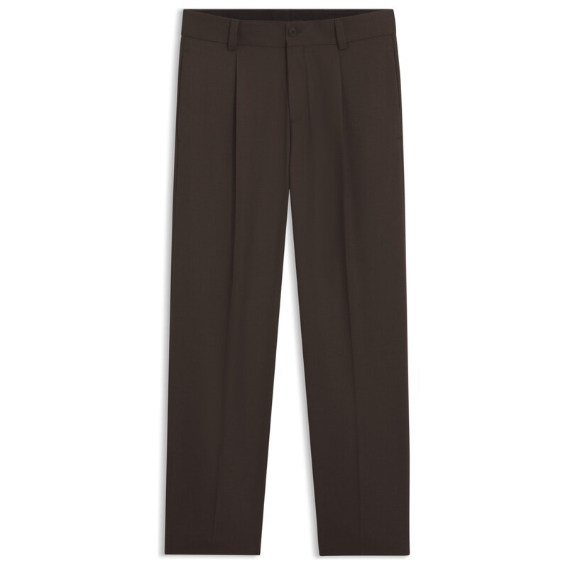 HUGO Modern-fit trousers in stretch twill with front crease