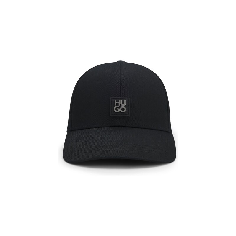 HUGO Cotton-twill cap with stacked logo