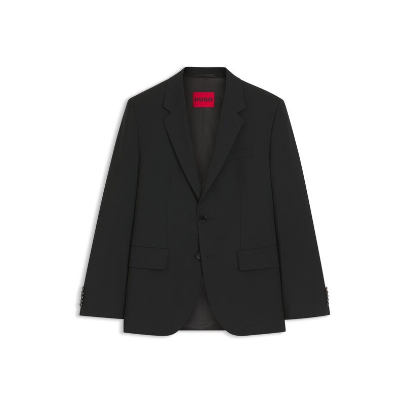 HUGO Modern-fit suit jacket in a stretch-wool blend