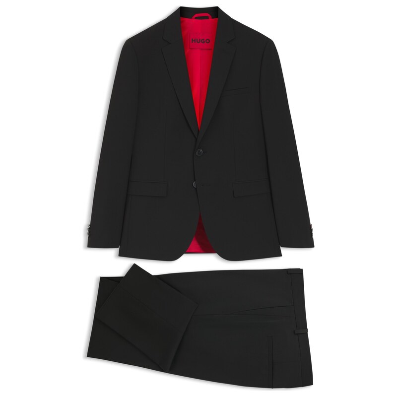 HUGO Two-piece extra-slim-fit suit in a wool blend