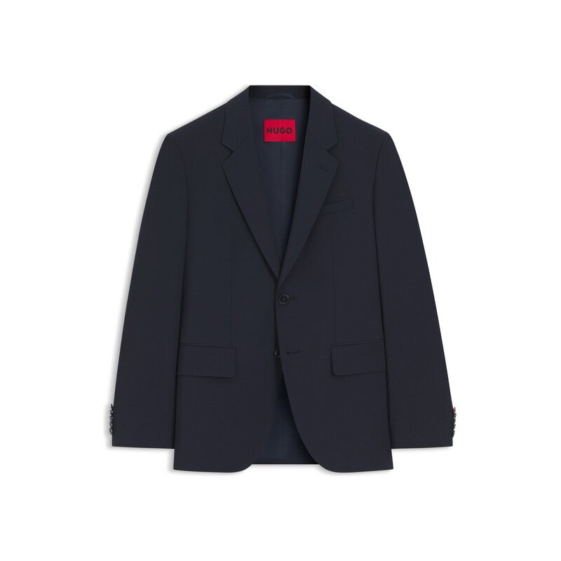 HUGO Modern-fit suit jacket in a stretch-wool blend
