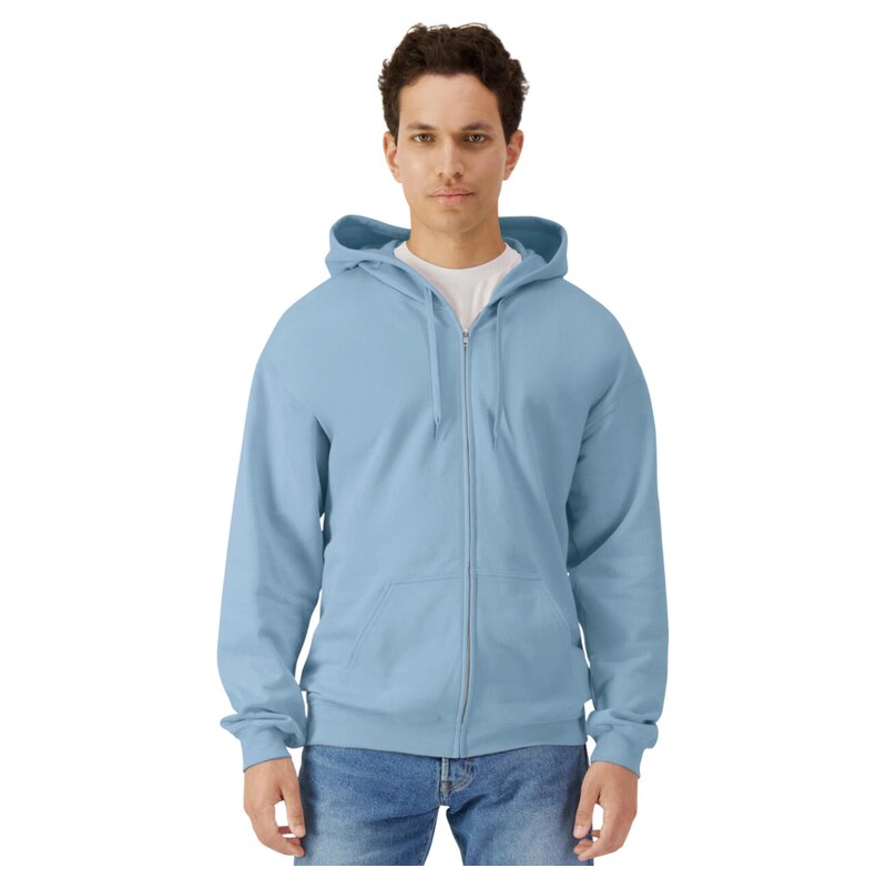 GILDAN Pánská mikina Softstyle Midweight s kapucí na zip