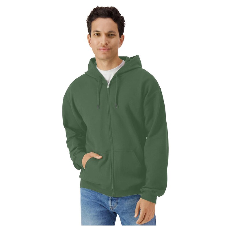 GILDAN Pánská mikina Softstyle Midweight s kapucí na zip