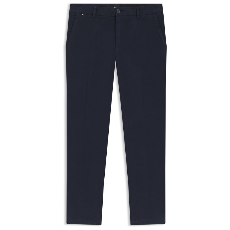 BOSS Modern-fit trousers in stretch-cotton gabardine
