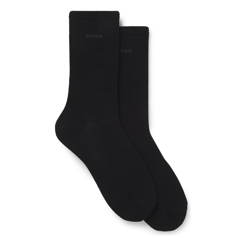 BOSS Two-pack of regular-length socks with logos