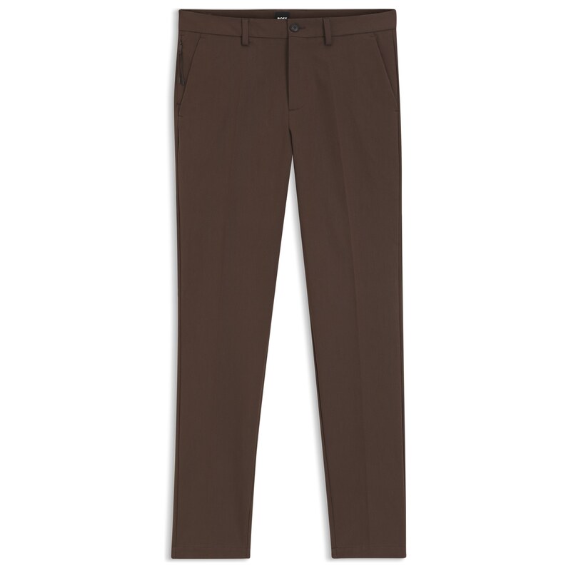 BOSS Slim-fit trousers in four-way stretch fabric