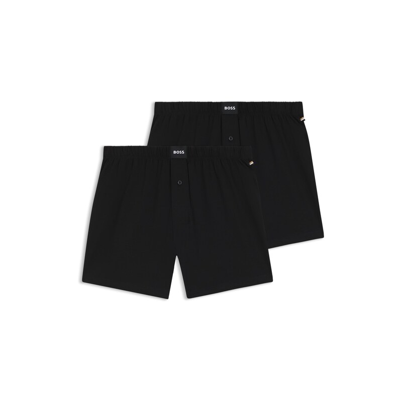 BOSS Two-pack of boxer shorts in stretch cotton