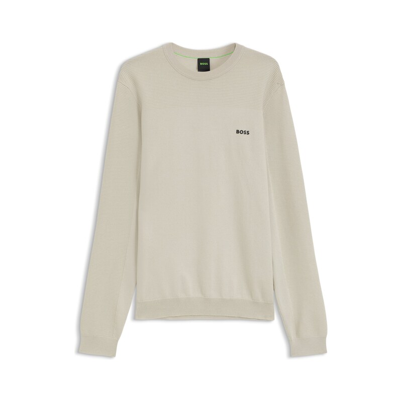 BOSS Mixed-structure sweater with moisture management
