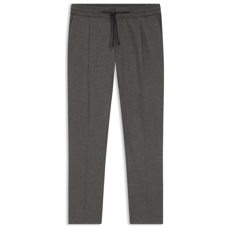 HUGO Slim-fit trousers in melange stretch flannel