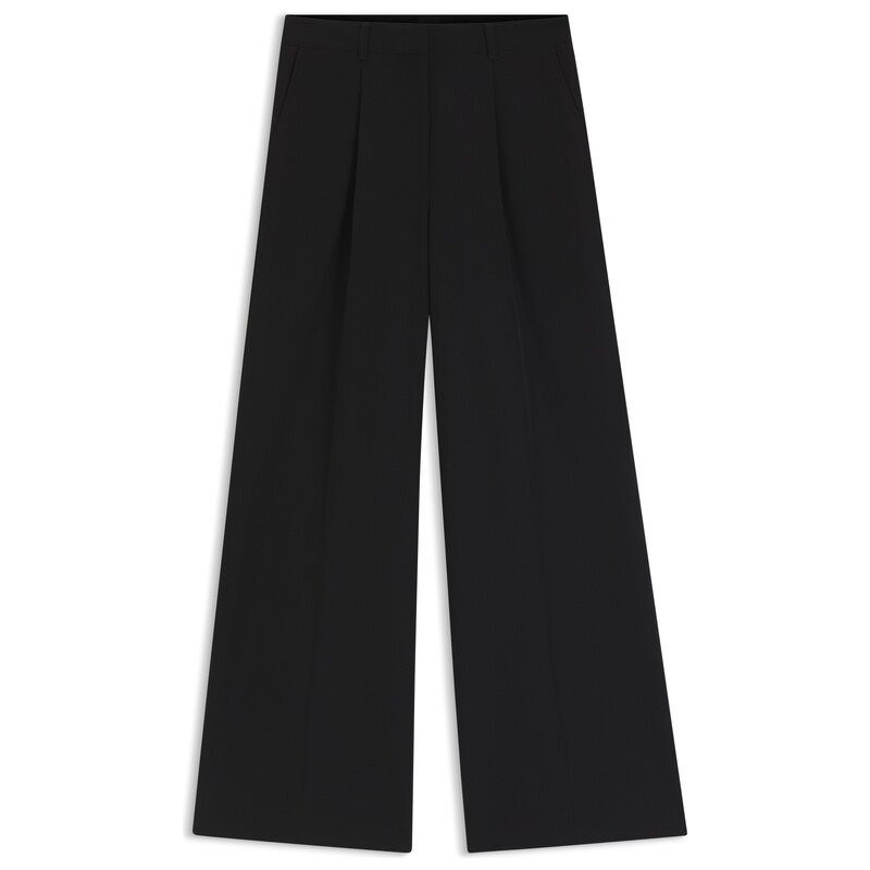 BOSS Wide-leg trousers in stretch fabric
