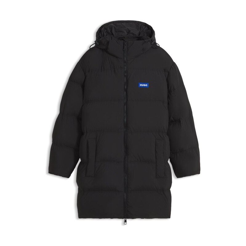 HUGO Longline padded coat with a water-repellent finish