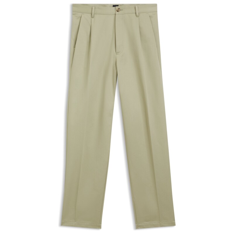 BOSS Relaxed-fit trousers in cotton twill