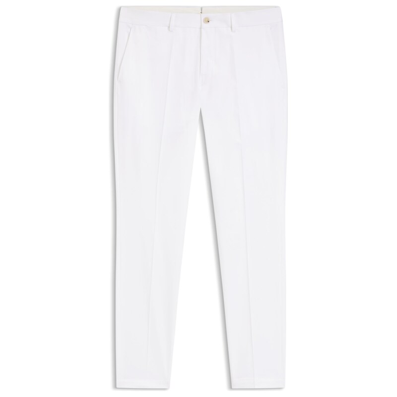 BOSS Slim-fit trousers in cotton, silk and stretch