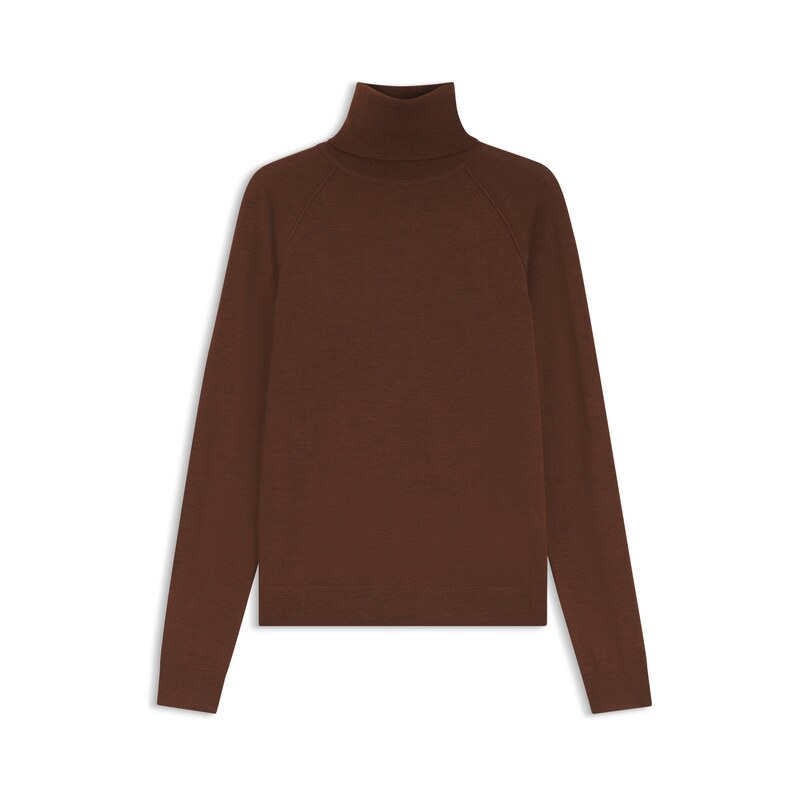 BOSS Slim-fit rollneck sweater in extra-fine merino wool