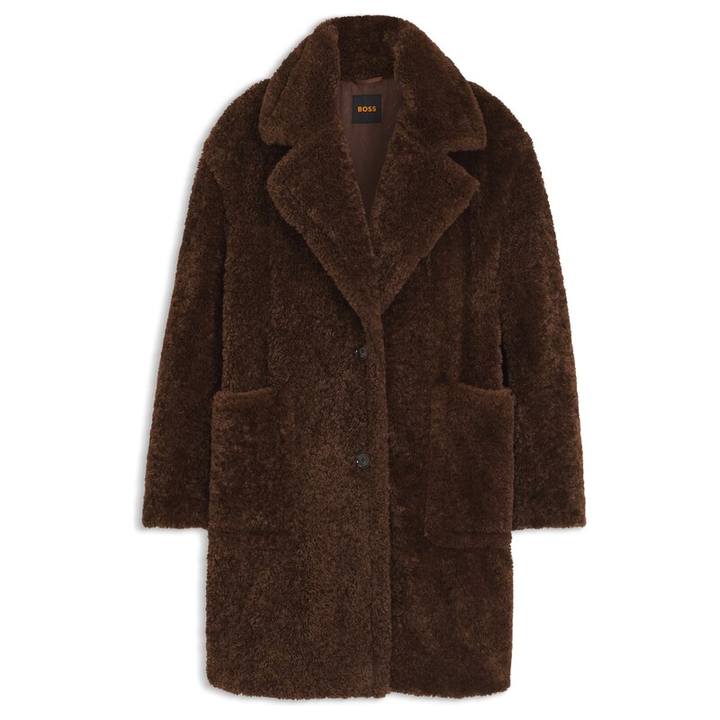 BOSS Teddy coat with adjustable collar