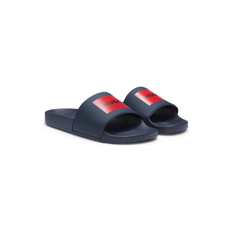 HUGO Slides with logo strap