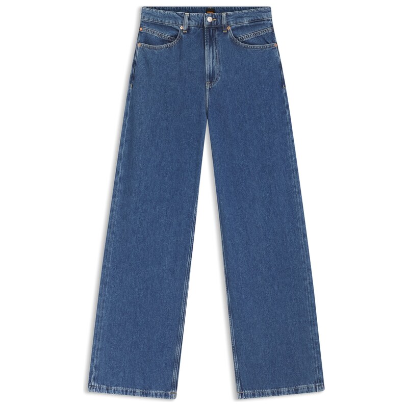 BOSS Regular-fit jeans with wide leg