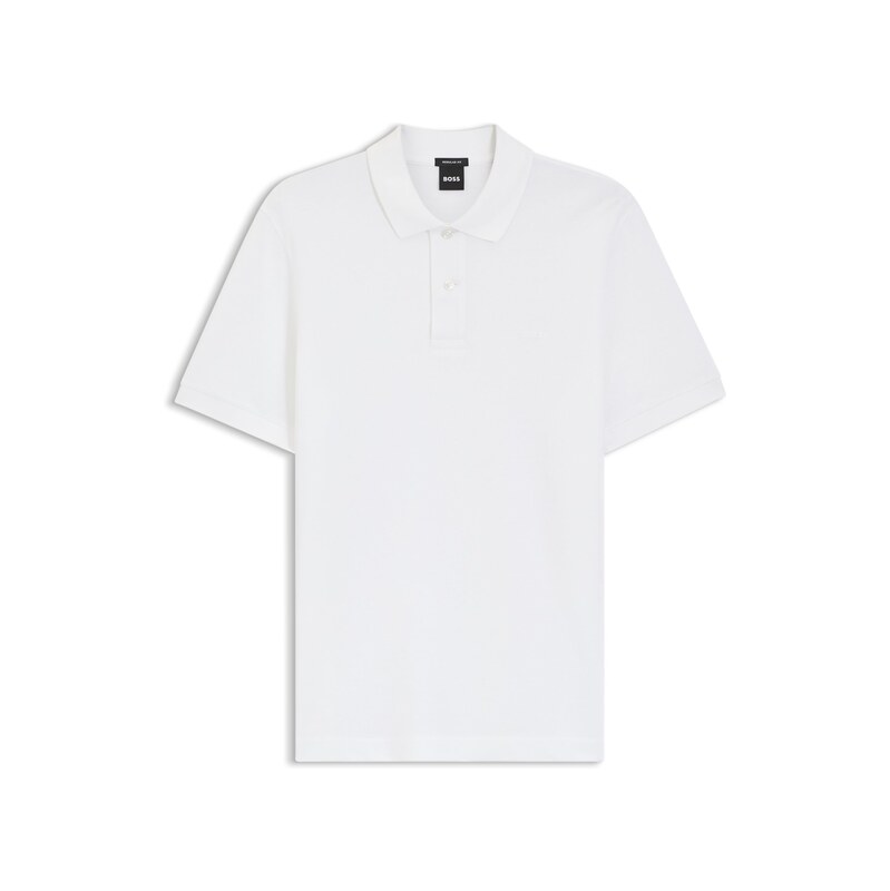 BOSS Pallas polo shirt in cotton piqué with embroidered logo