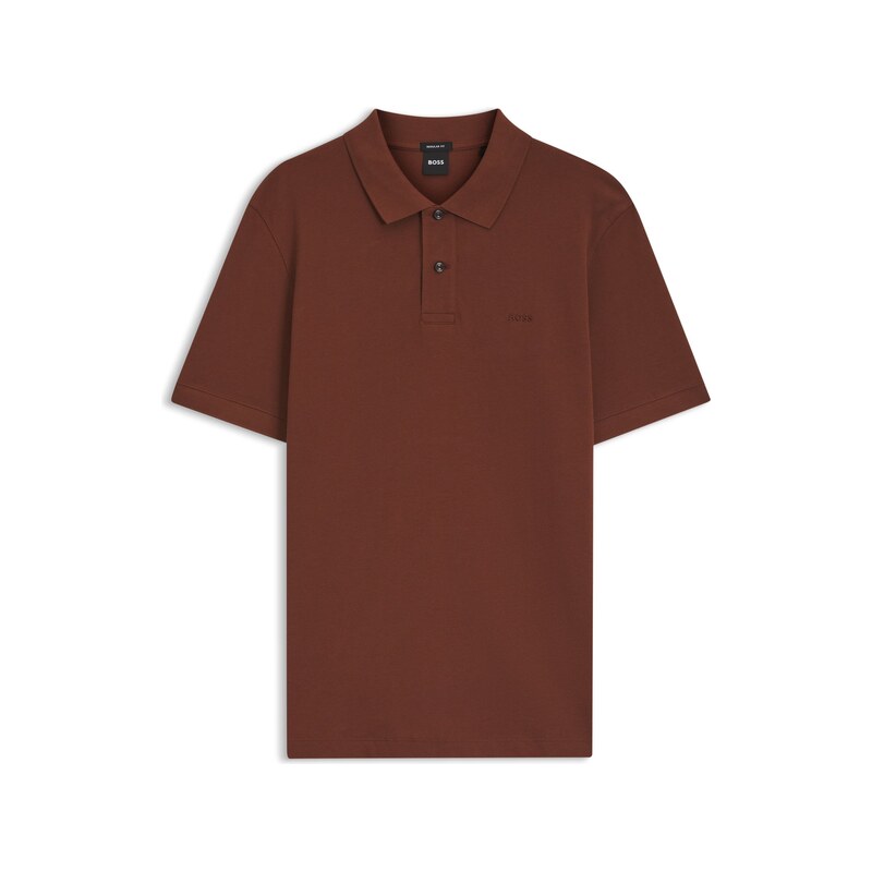 BOSS Pallas polo shirt in cotton piqué with embroidered logo