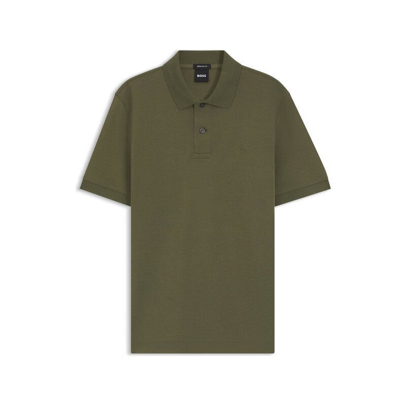 BOSS Pallas polo shirt in cotton piqué with embroidered logo