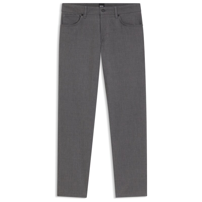 BOSS Maine regular-fit trousers in stretch-cotton dobby fabric