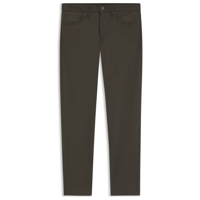 BOSS Delaware slim-fit trousers in fade-resistant twill