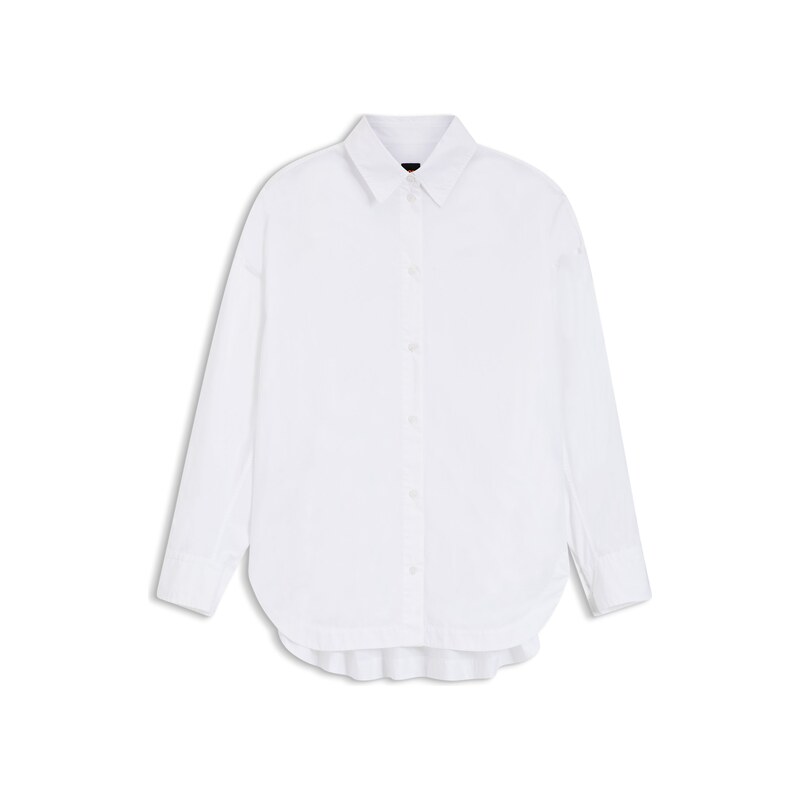 BOSS Oversized-fit blouse in cotton poplin