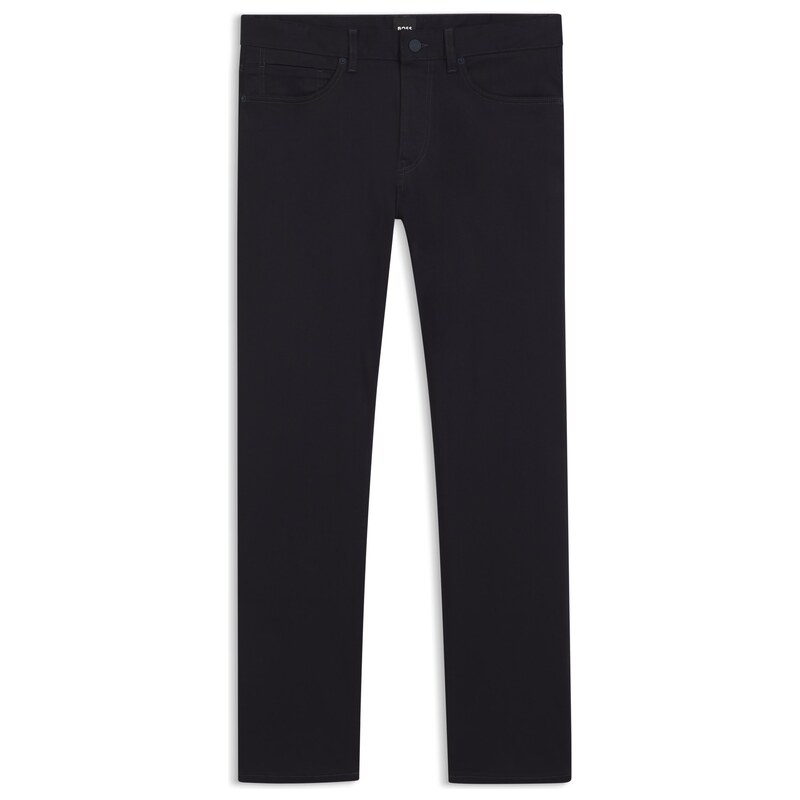 BOSS Delaware slim-fit trousers in fade-resistant twill