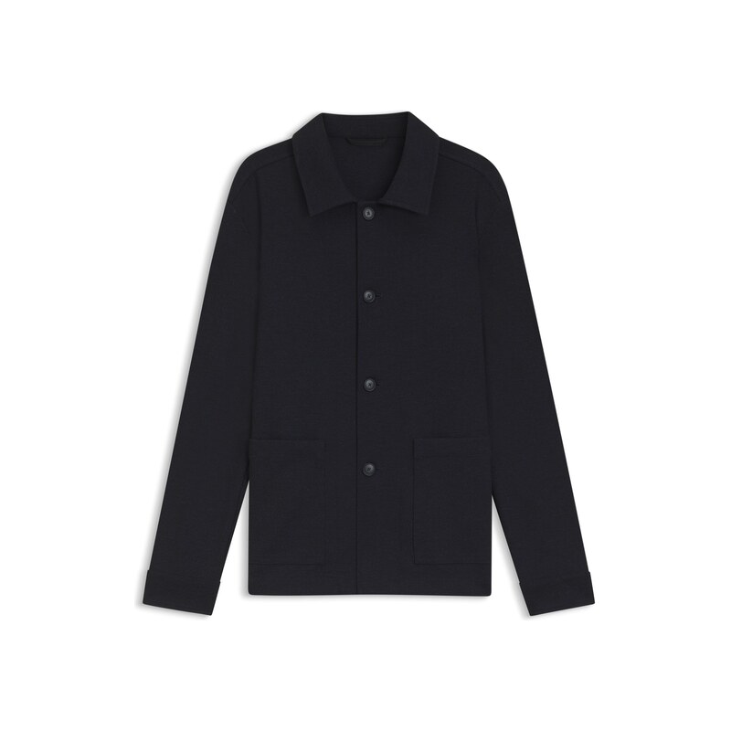 BOSS Relaxed-fit overshirt in performance-stretch fabric