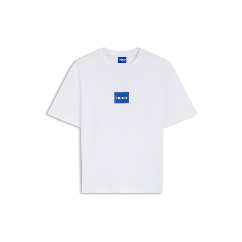 HUGO Cotton-jersey T-shirt with logo print