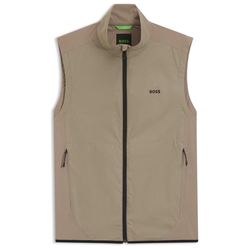 BOSS Water-repellent gilet with four-way stretch