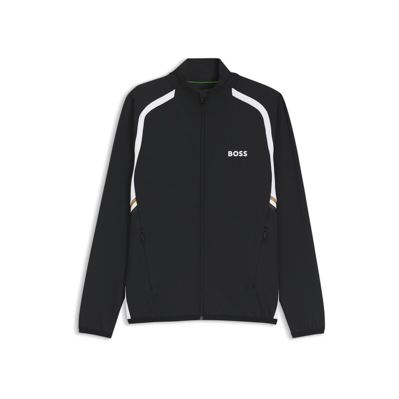 BOSS Active Zip-up sweatshirt with temperature-regulating