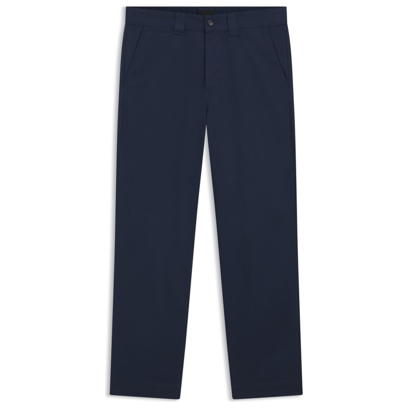 BOSS Straight-fit trousers in cotton-blend twill