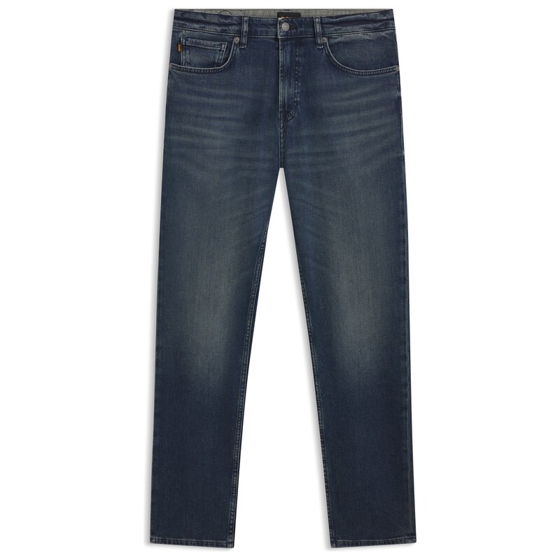 BOSS Maine regular-fit jeans in blue comfort-stretch denim