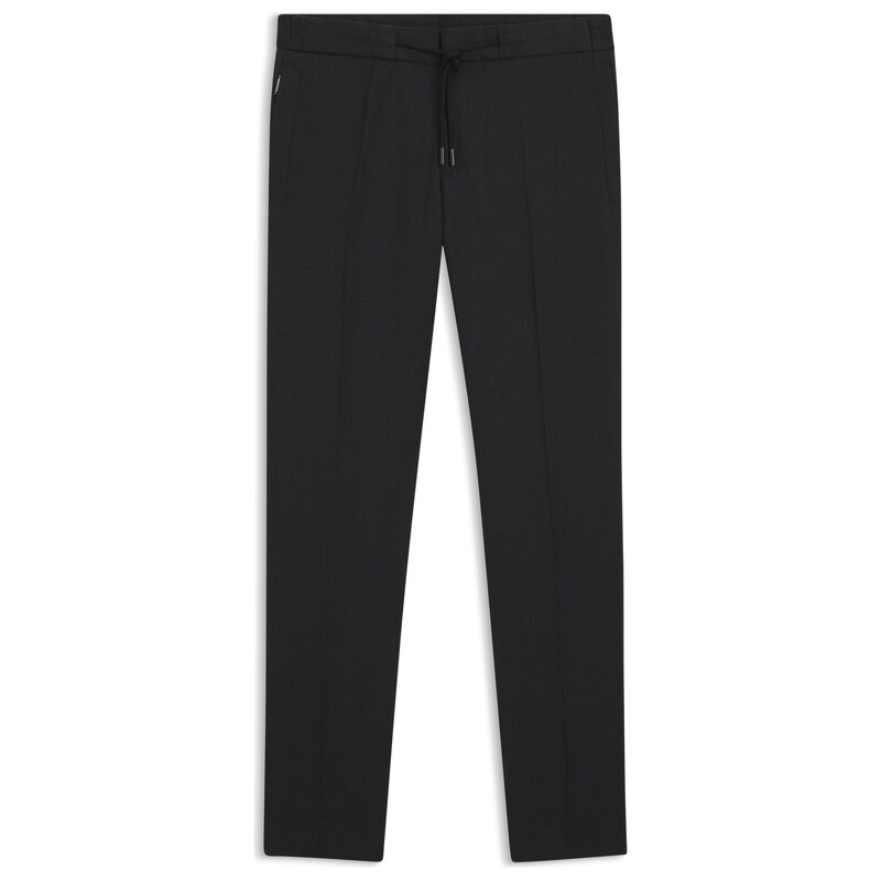 BOSS Slim-fit trousers in virgin wool and silk