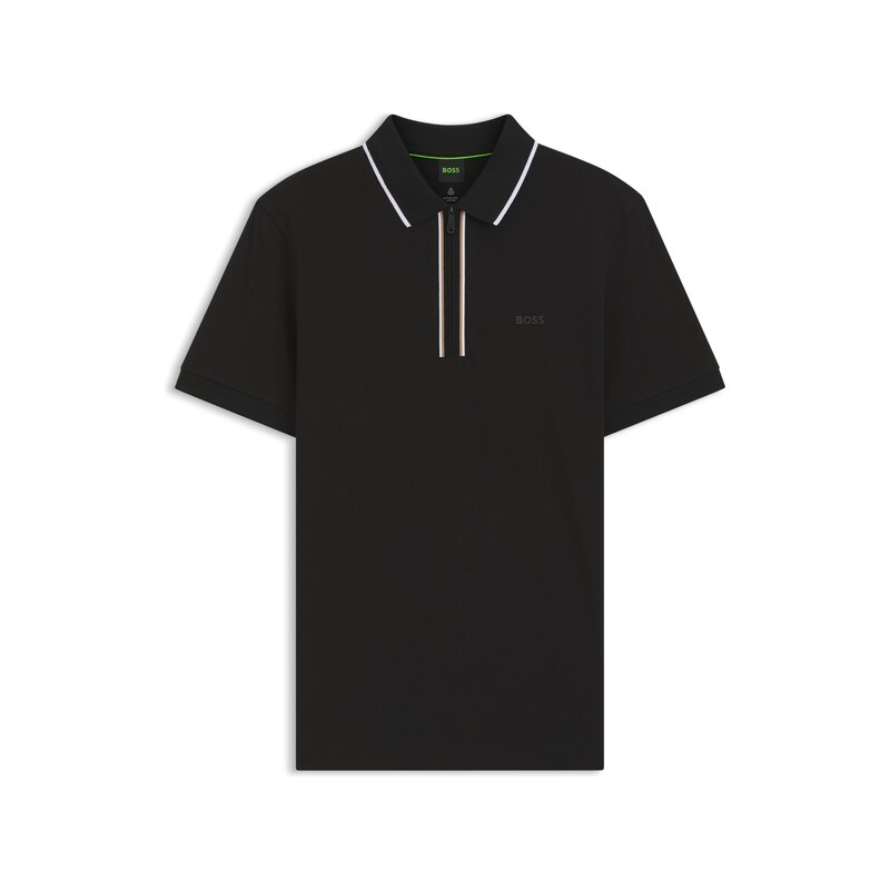BOSS Active Slim-fit polo shirt in moisture-wicking stretch