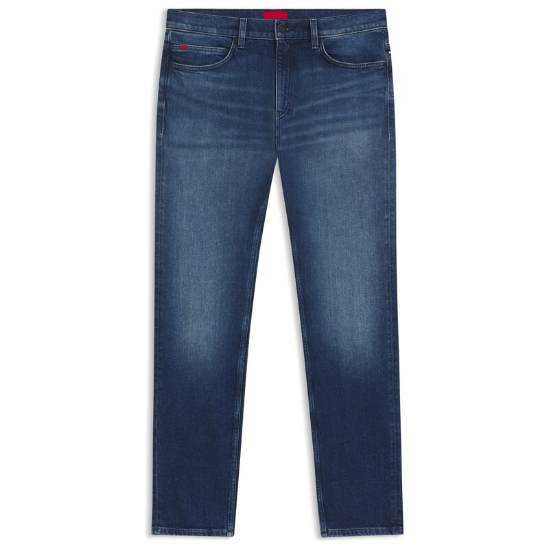HUGO Slim-fit jeans in dark-blue comfort-stretch denim