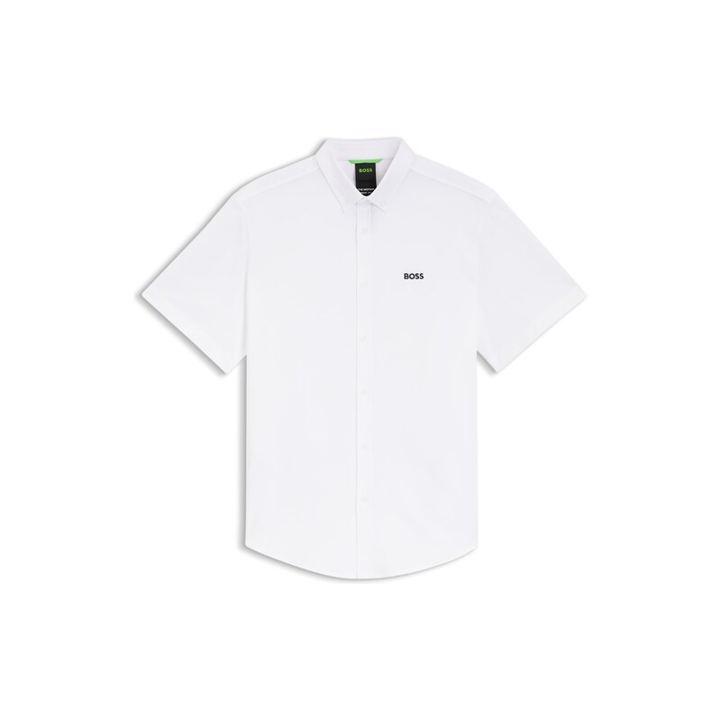 BOSS Regular-fit shirt in cotton jersey