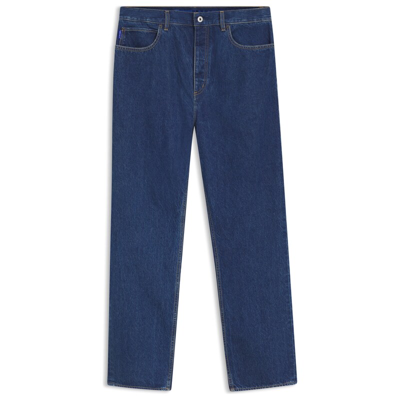 HUGO Baggy-fit jeans in vintage-blue denim