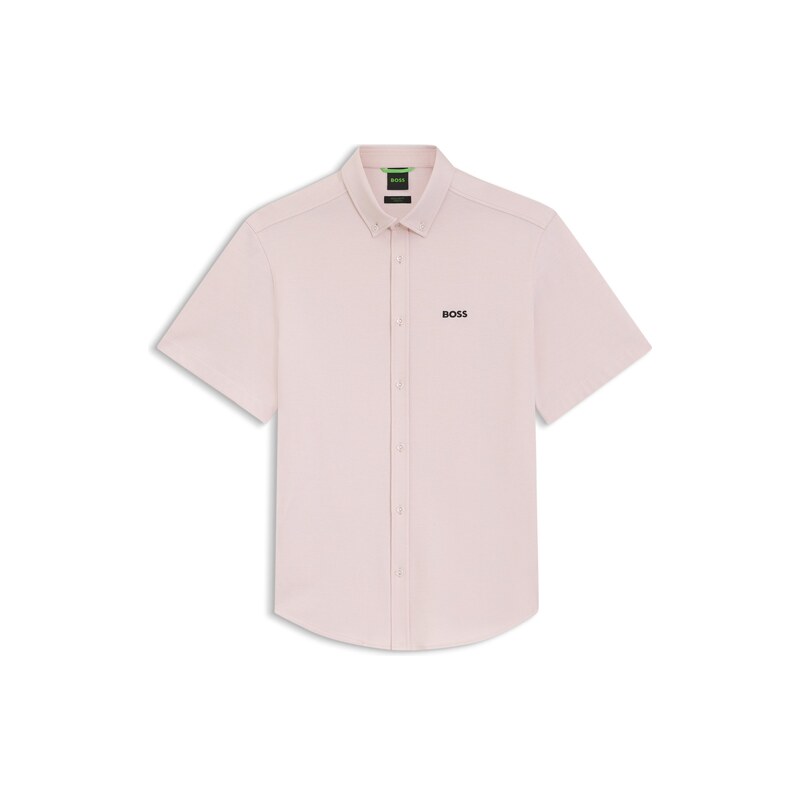 BOSS Regular-fit shirt in cotton jersey