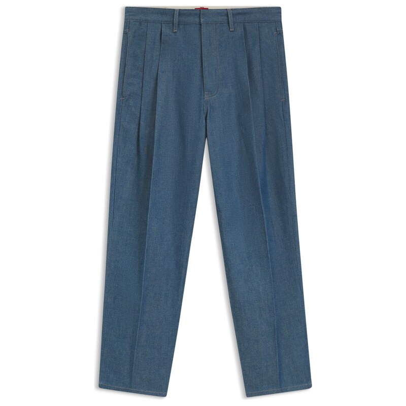HUGO Relaxed-fit jeans in blue Japanese denim