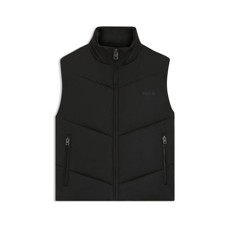HUGO Water-repellent gilet with tonal logo
