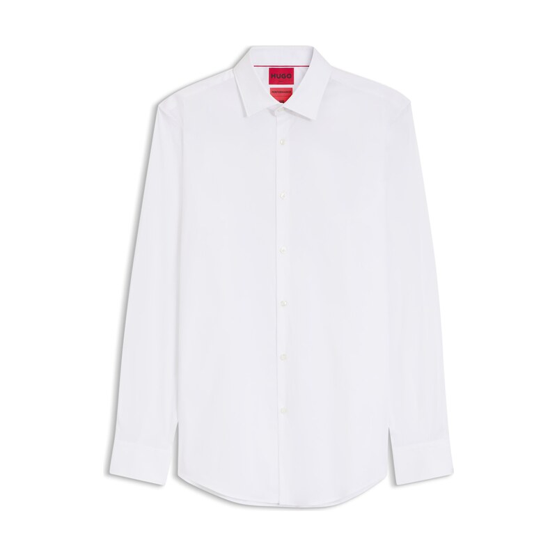 HUGO Slim-fit shirt in cotton-blend poplin