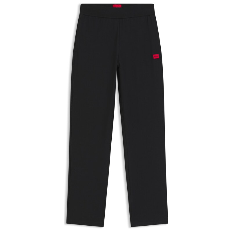 HUGO Tracksuit bottoms in stretch jersey with red logo label