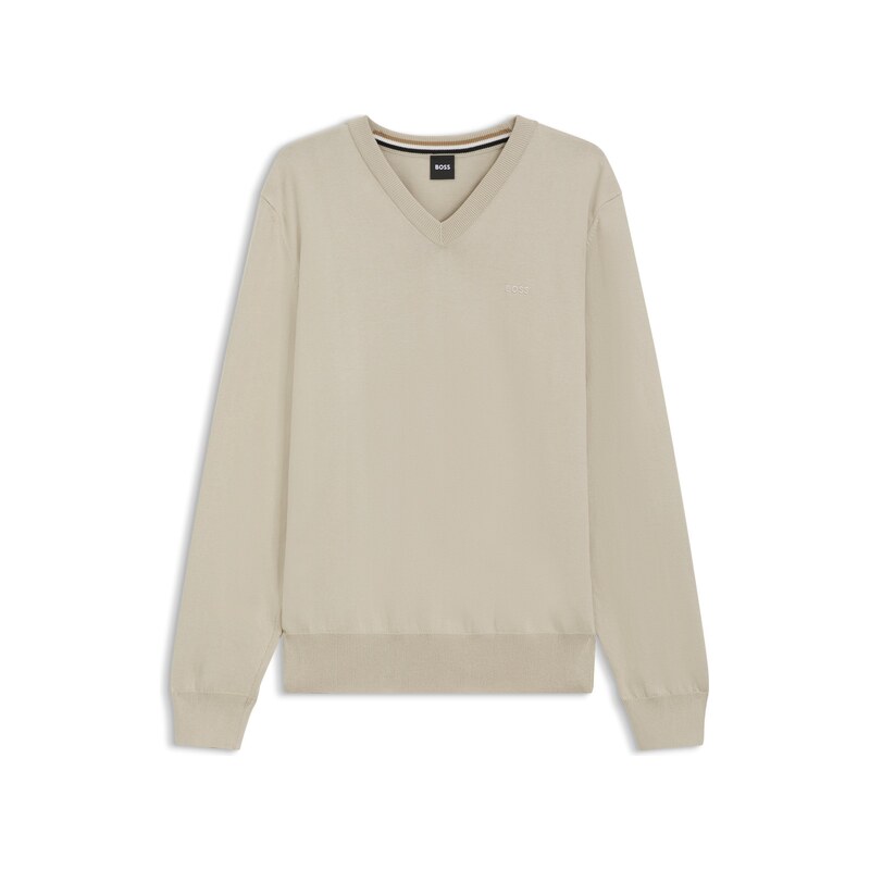 BOSS V-neck sweater in cotton