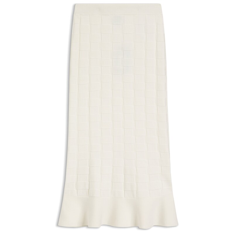 BOSS Maxi skirt with knitted check structure