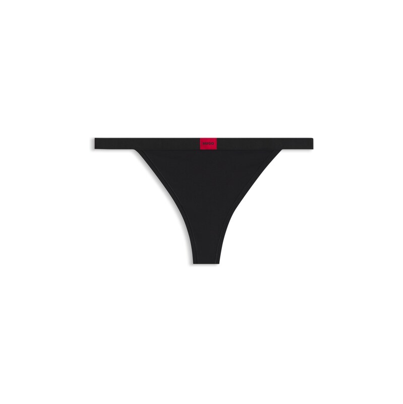 HUGO Low-rise thong with branded waistband