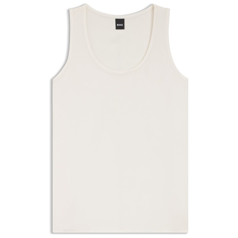 BOSS Sleeveless top in stretch silk