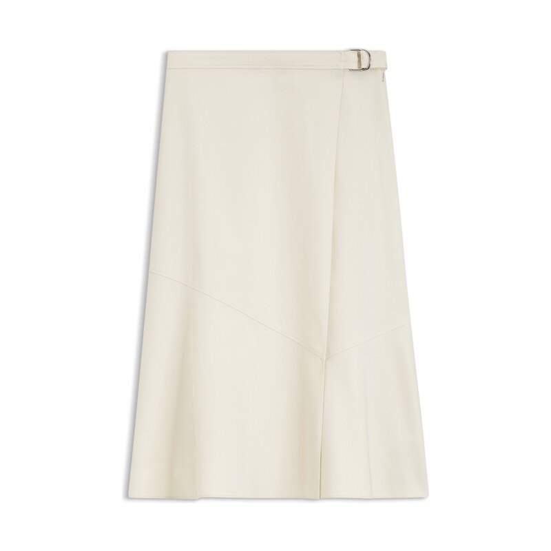 BOSS A-line wrap skirt in stretch cotton