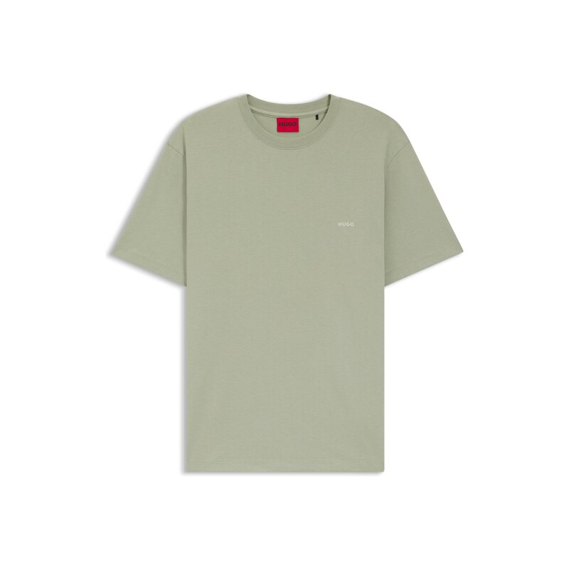 HUGO Cotton-jersey T-shirt with rear graphic